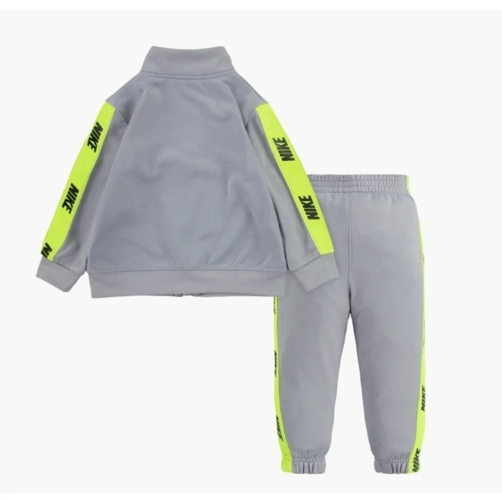 Nike Kids Baby 4T Logo Jacket Pants Track Set Light Smoke Grey Toddler 76G796